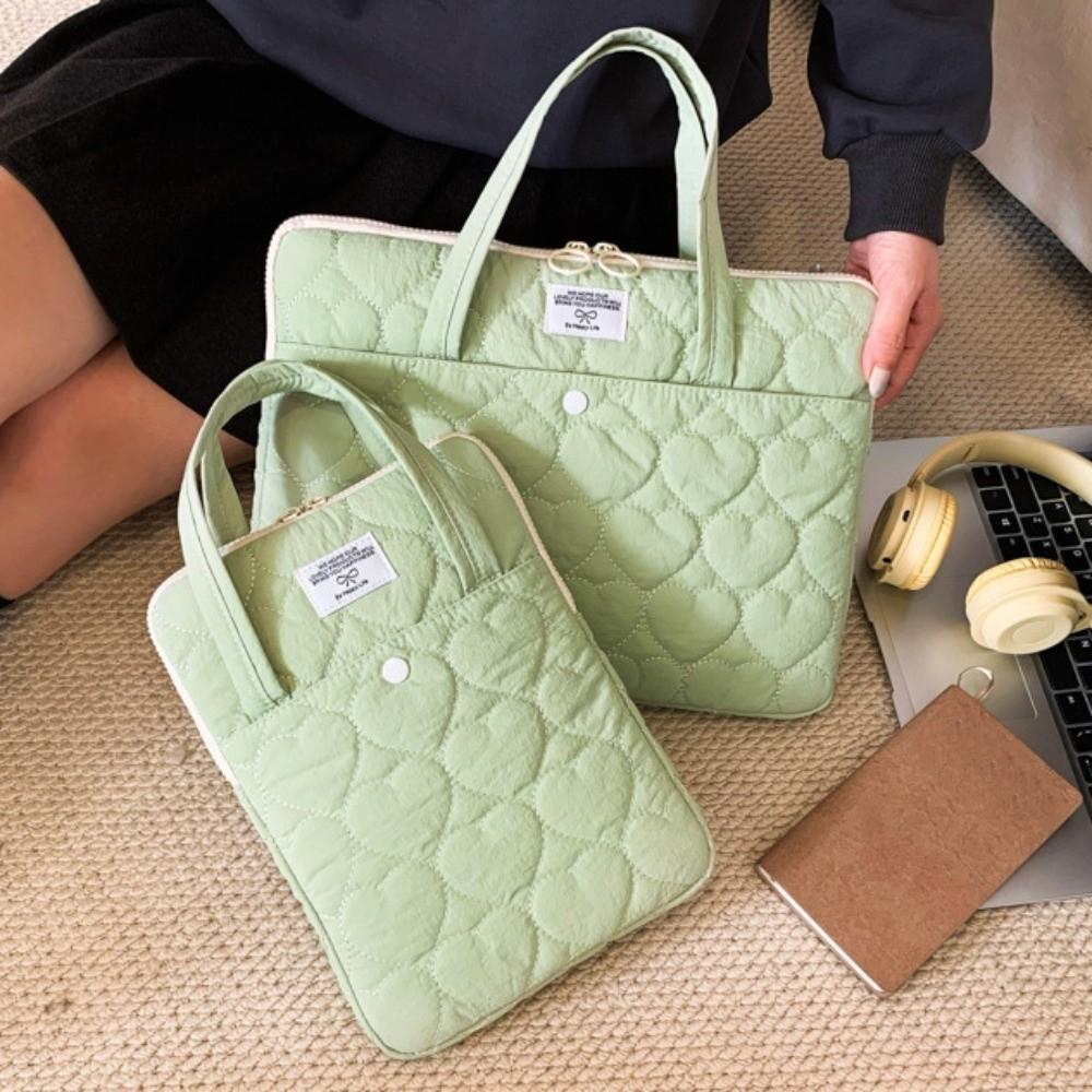 Laptop Case Handle Style Laptop Sleeve Portable Simple Computer Handbag Sweet Lightweight Laptop Bags Women/girl