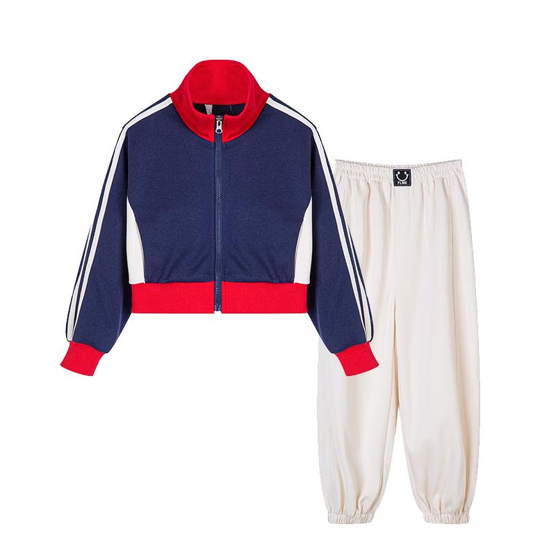 Floverme Girls  Sporty Color-Block Two-Piece Set 120 темно-синий