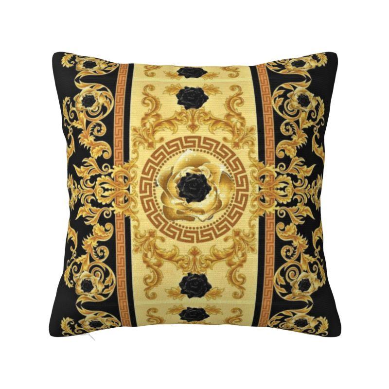 Barockes Blumenmuster Kissenbezüge Europäischer Rokoko Stil Weiche Niedliche Kissen für Sofa Heimdekoration