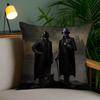 Band D-Daft Punk Cushion Cover Soft Short Plush Double-Sided Printing Home Decor Machine Washable Pillow Case Gift