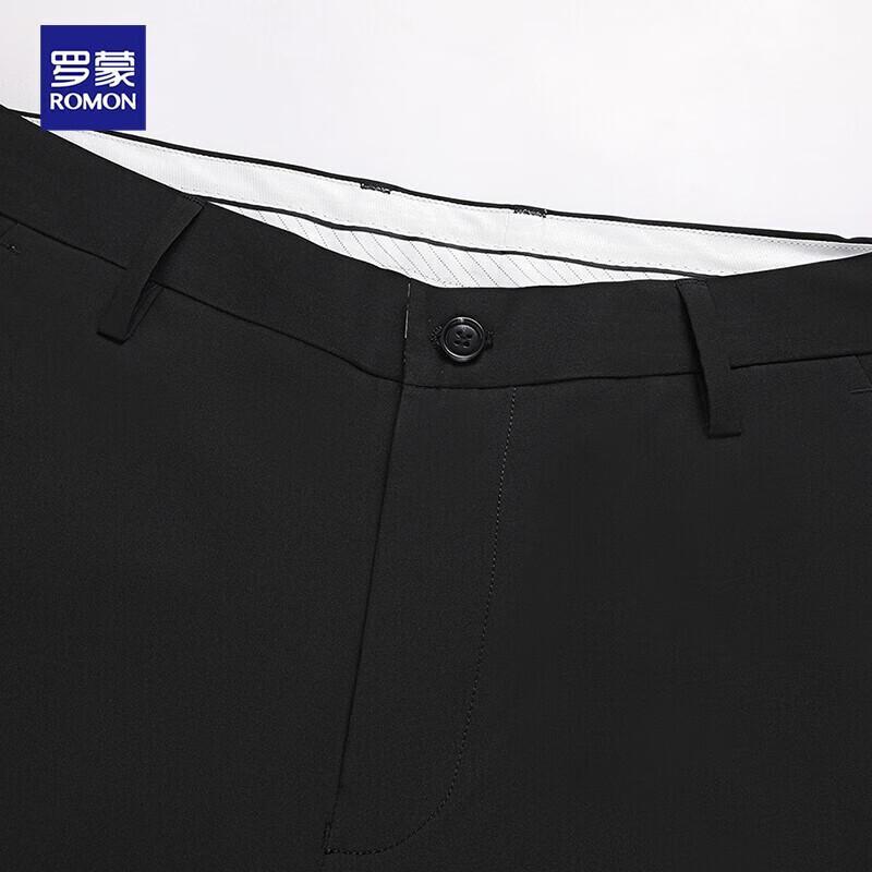 Rommon Men's Non-Iron Anti-Wrinkle Straight-Leg Casual Pants