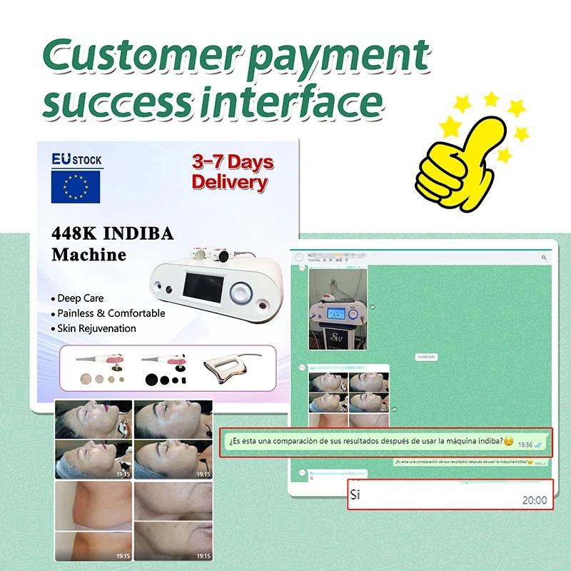 Portable 448KHZ RF Tecar Therapy Machine - RET & CET Diathermy, Body Slimming, Pain Relief, Skin Tightening, INDIBA Deep Care