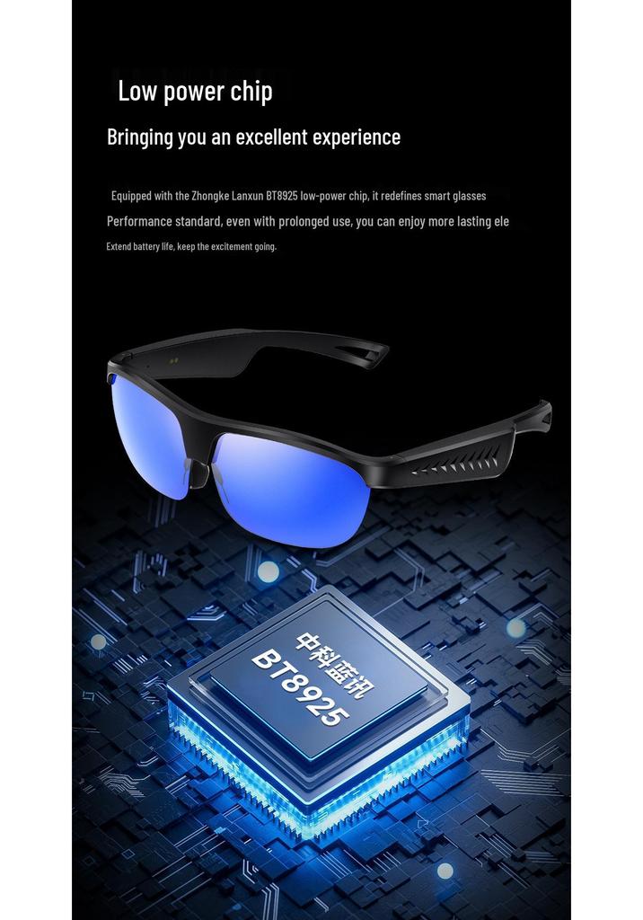 L01 Smart Audio Glasses: Bluetooth Sunglasses with Replaceable Lenses & Wireless Calling
