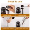 Portable Manual Coffee Grinder Burr Mill Adjustable Hand Crank Coffee Bean Grinder for Espresso French Press, Camping & Home Use