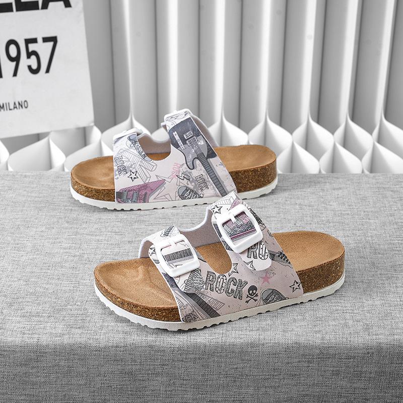 

Мультяшные пробковые шлепанцы Birkenstock: Модная противоскользящая обувь для малышей, детей и для пар родитель-ребенок . 34-35