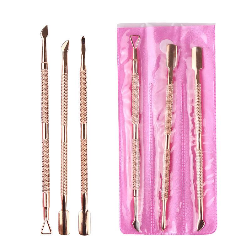 Stainless Steel Double-Ended Cuticle Pusher & Gel Polish Remover