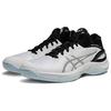 ASICS GELBURST 28 Versatile Cushioning Slip Resistant Abrasion Resistant Mid top Basketball Shoes Unisex White Silver 1063A116-100