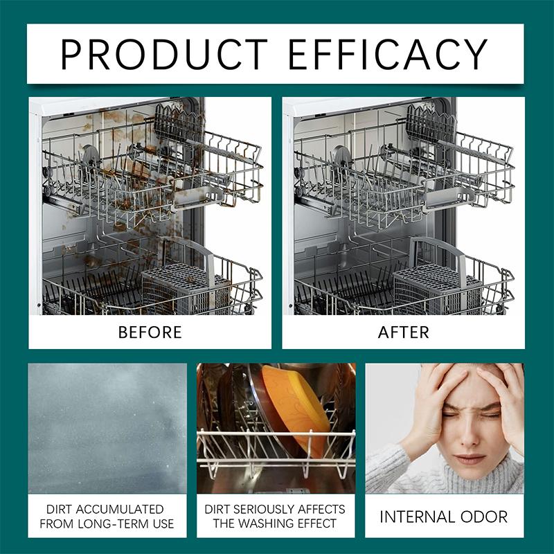 Dishwasher Cleaner And Deodorizer Tablets, 12Pack -Dishwasher Cleaning Tablets For Odor And Buildup Removal, Descaler