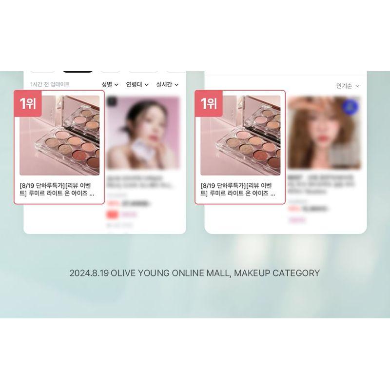 Parnell LUMMIR Light On My Eyes Shadow Palette - 5 Types