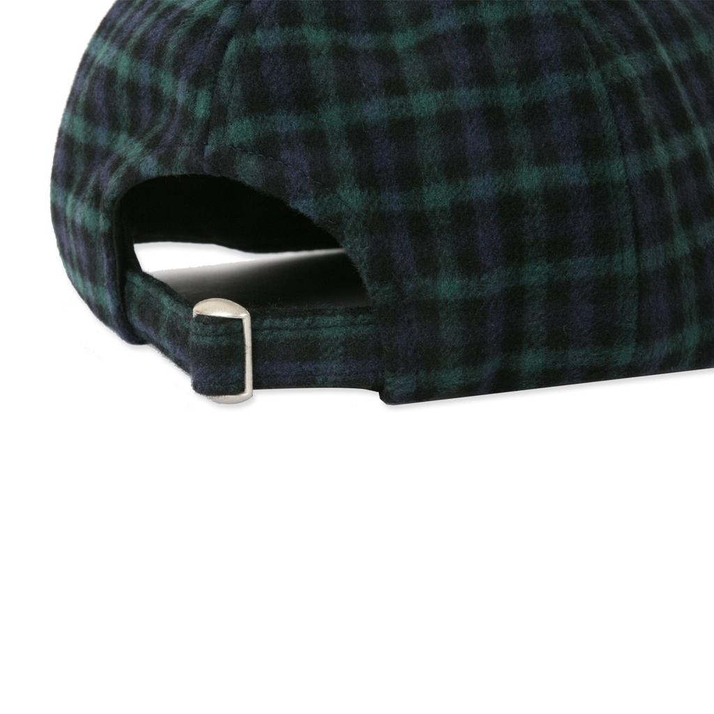 SWELLMOB Wool 6-Panel Standard Cap -Green Plaid-