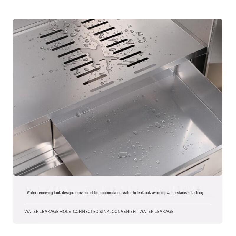 Jingwei 201 Stainless Steel Double Door Cleaning Storage Cabinet