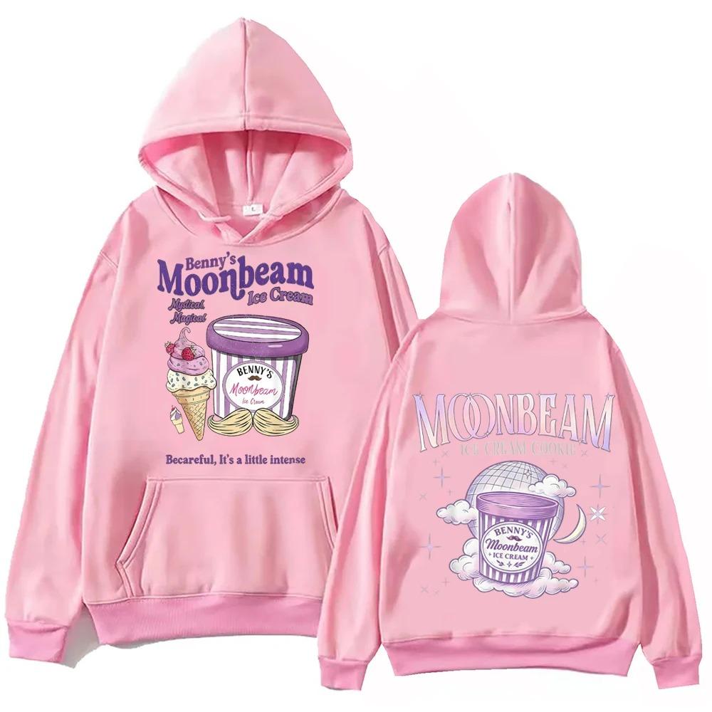 

2026 Moonbeam Ice Cream Benson Boone Hoodie Man Woman Harajuku Long Sleeve Pullover Tops Sweatshirt Gift S зелений