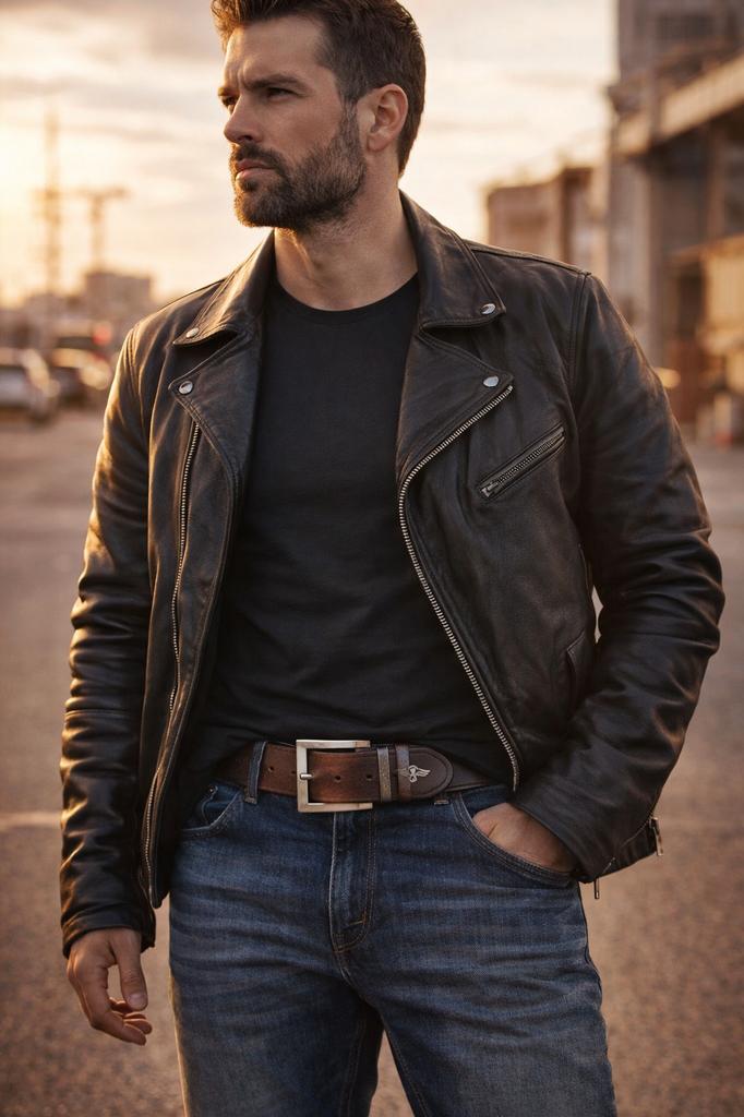 Cinturón para hombre con inscripción águila Usado