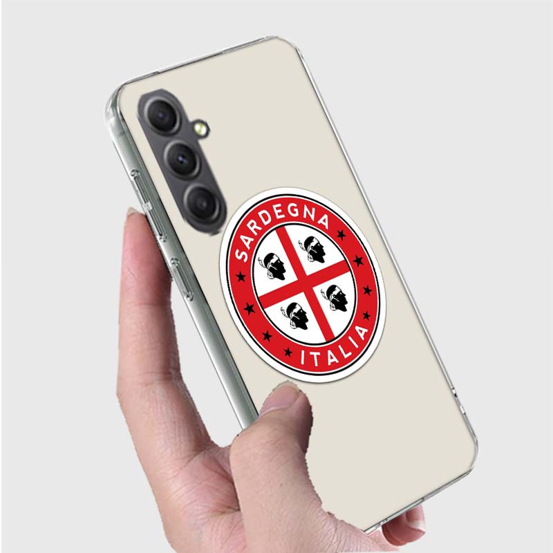 Flag of Sardinia Phone Case for Samsung A16 A26 A36 A56 A17 A37 A57 A07 A06 A02S A03 A04S A05S Galaxy Note 20 10 A50S A71 A51 A3