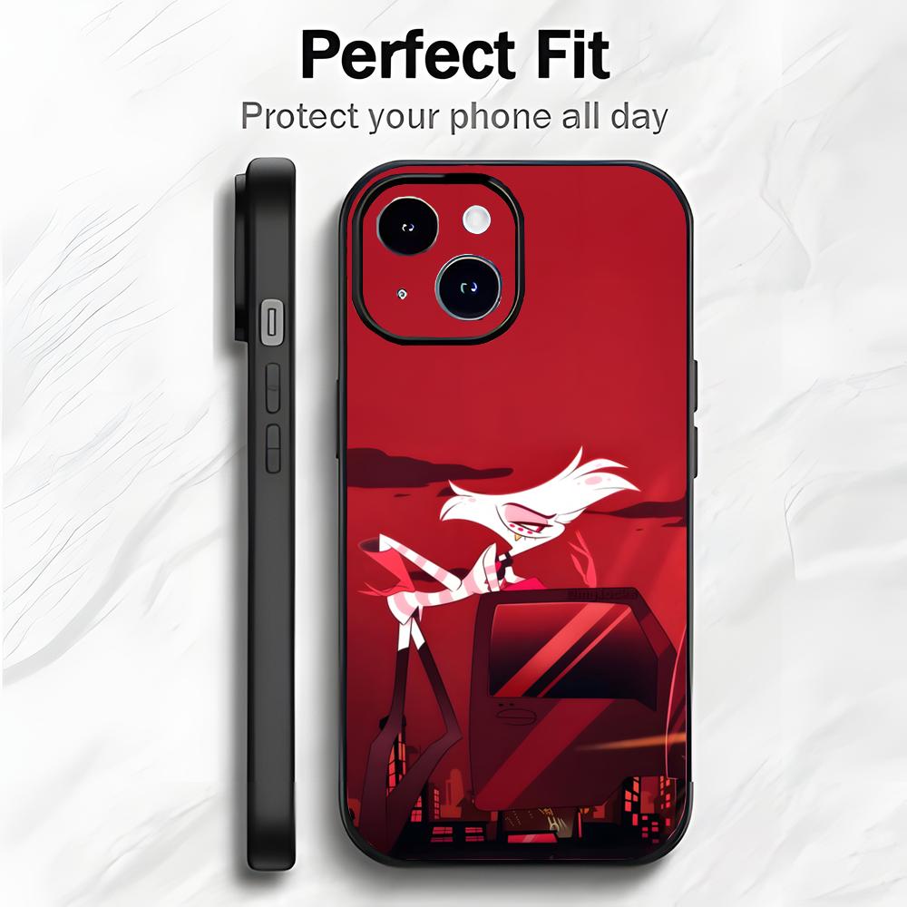 

Edgy American Cartoon H-Hazbin Hotel Phone Case Phone Case Soft Packaging Lightweight For iPhone17 16 15 14 13ProMax iphone12promax