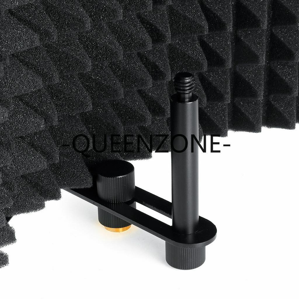 Sound-absorbing Cover Microphone Sound Insolation Shield Screen Sound 3 Plate Foldable Recording Microphone Wind Screen Board New