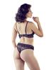 Two-Piece Lace Set With Gold Rhinestones2213621 Blk