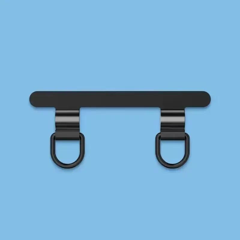 

Stainless Steel Mobile Phone Lanyard Gasket Hanging Cord Clips Ultra Thin Metal Cellphone Tether Patch Replacement Card Clip