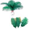 10Pcs Ostrich Feathers Decorative Vase Pluma Wedding Table Centerpieces Carnival Accessories DIY Creative Leisure Craft Supplies