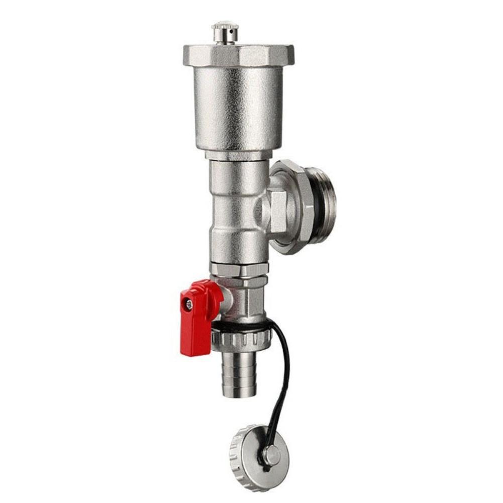 1 inch Water Distributor Exhaust Valve for Heating Manifold Automatic Air Vent Valve with Brass and Stainless Steel