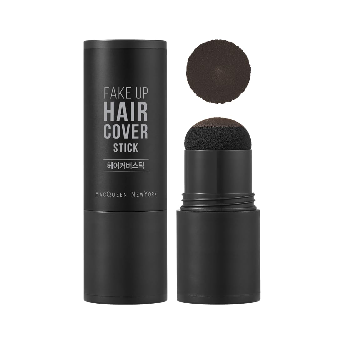 

MACQUEEN NEWYORK Fake Up Hair Cover for Concealing Gray Thinning Hair Hairline and Alopecia Men and Natural Black Stick, 2.5g, Hair, M-Shaped, Hair,