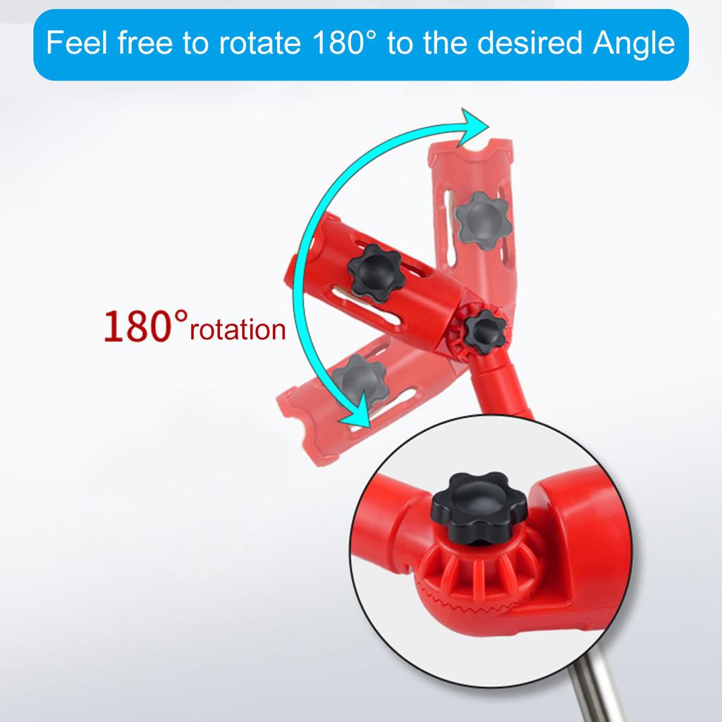 MultiAngle Portable Paint Roller Extension Poles Attachments Long Paint Brush Tool Flexible Paint Brush Extender