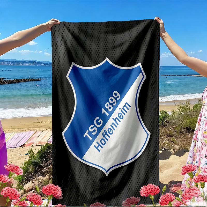 TSG 1899 Hoffenheim Print Beach Towel, Versatile Lightweight Absorbent Beach Towel for Pool Surf Yoga Bathroom, Perfect Birthday Holiday Gift