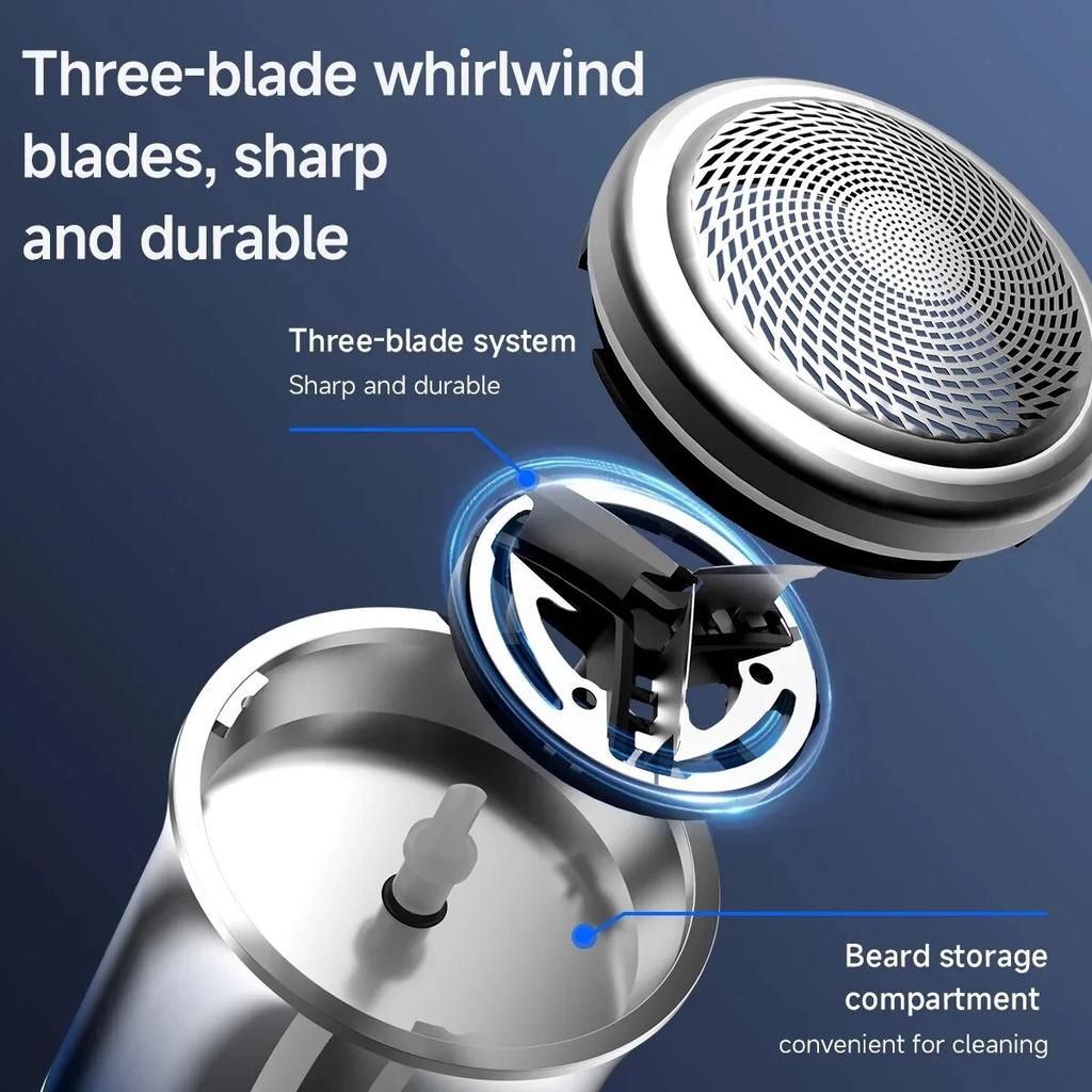 DOCO Mini Electric Shaver Portable Razor Man Travel Office Wet And Dry USB Rechargeable Type-C Charging