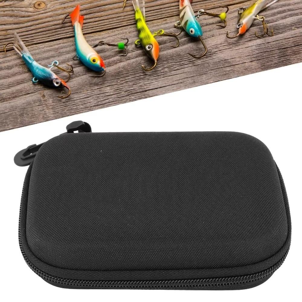 Hard Shell Fishing Lure Box EVA Spoon Lure Case Carry Bag Fishing Tackle Bag Perch Fishing