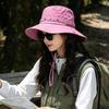 Wide Brim Cotton Sun Hat Women Men Outdoor Hiking Fishing UV Protection Foldable Bucket Fall