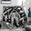 1 Stück Flanelldecke mit Weltraum-Print, Hohe Qualität, Bequem für alle Jahreszeiten, Heimdekoration, Wärme und Komfort, Perfekt für Weihnachtsgeschenke W159