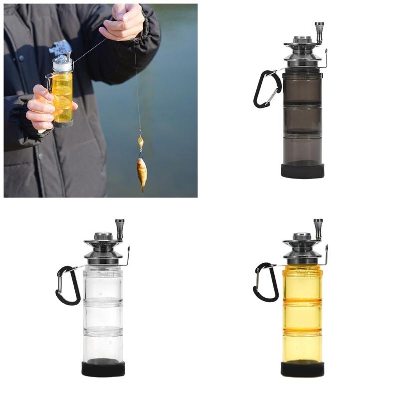 Fishing Lures Hook Organizers Outdoor Fishing Rod Small Lures with Carabiner Bottle Multifunctional Fishing Accessories