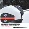 2pcs Car Sun Visor Rearview Mirror Rain Eyebrow Shield Sticker For Performance X1 M3 M6 F01 F02 E34 E36 E60 F10 F20 X6
