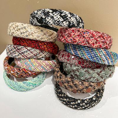 Herbst Winter Wolliges Songe Gepolstertes Haarband Stirnband Erwachsene Haarschmuck Haarschmuck