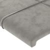 Vidaxl Wingback Headboard, Light Grey, 147X16X78/88 Cm, Velvet