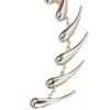 New European and American personalized thorn splicing water drop pendant necklace female exaggerated glossy comma alloy necklace