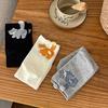 Women's 3D Cartoon Cat Mid-Calf Socks - Cute Korean Style for Autumn/Winter