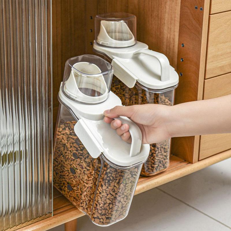 

Thickened Dog Food Storage Bucket Pet Food Grain Storage Tank Kitchen Storage Rice Box Cat Food Grain Sealed Jar