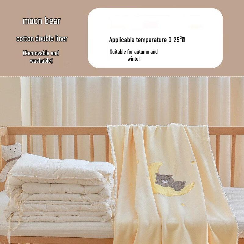 

mling Moon Bear Kids Cotton Quilt