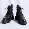 Boots For Men Brogues Leather Shoes Fashion Motorcycle Ankle Military Boots For Men Winter Boots Man Shoes Lace-Up Botas Hombre