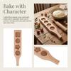 Wooden Moon Cake Mold 4 Flower Pattern Wood Pastry Mold Cake Baking Tools  Mung Bean Cake Ice Skin