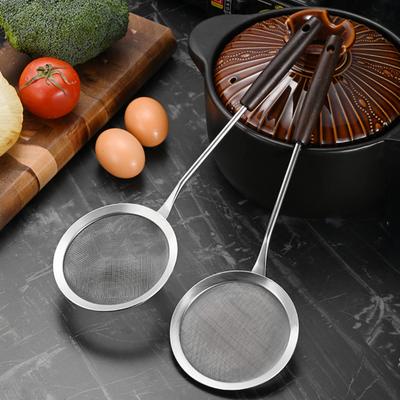 Fine Mesh Strainers Stainless Steel Edge Kitchen Colander Colander with Rounded Sifter for Food Tea Juice