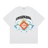 2026 Casablanca Print Loose Fit Cotton T-Shirt Men Youth Casual Wear