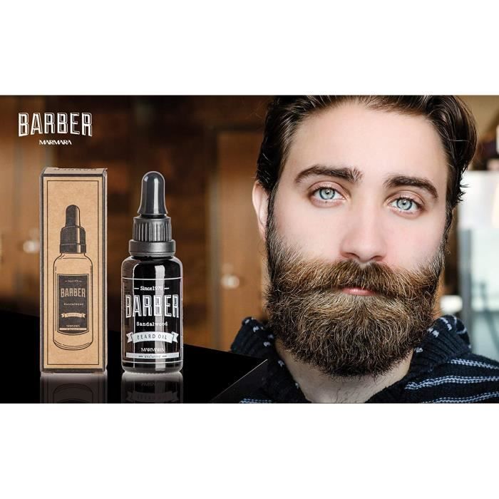 Huile de barbe Marmara Barber - 30ml - Stimule la pousse - Enrichit la racine - Parfumée