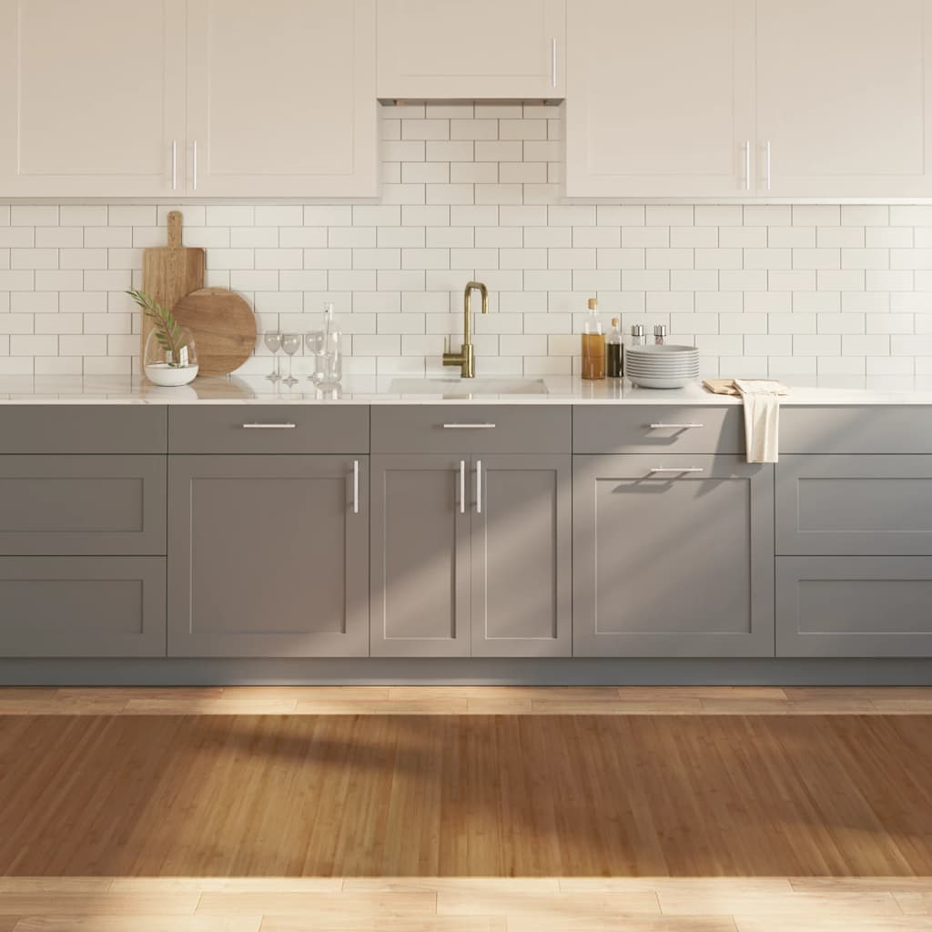 vidaXL Teppich Rechteckig Braun 100x300 cm Bambus braun