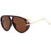 ins wind sunglasses, hip hop sunglasses, large frame pilot-style concave sunglasses, retro street shot-Z