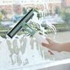 1 spazzola per la pulizia dei vetri 3 in 1, tergicristallo per specchio da bagno, con spray, lavavetri bifacciale