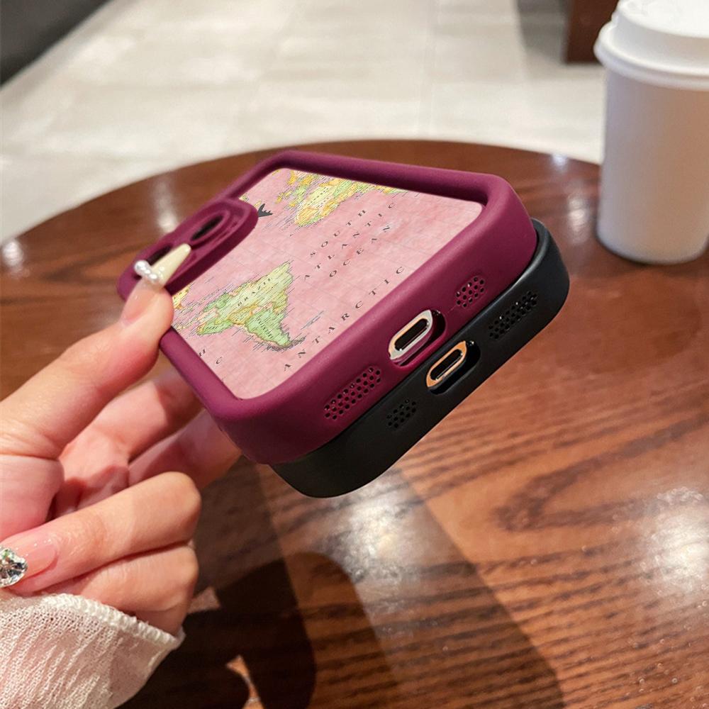 LZ24 Map airplane trajectory art Silicone Phone Case for Infinix Smart9 Hot 40i Tecno Camon20 Moto G22 G30 OnePlus Google Pixel9 Shockproof Back Cover