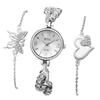 Womens Quartz Wristwatch With Jewelry Buckle For Elegant Gift And Casual Outfits