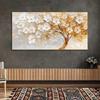 Modern Golden Flower Pattern Canvas Painting Art for Living Room Modern Canvas Poster for Bedroom and Living Room Decoration